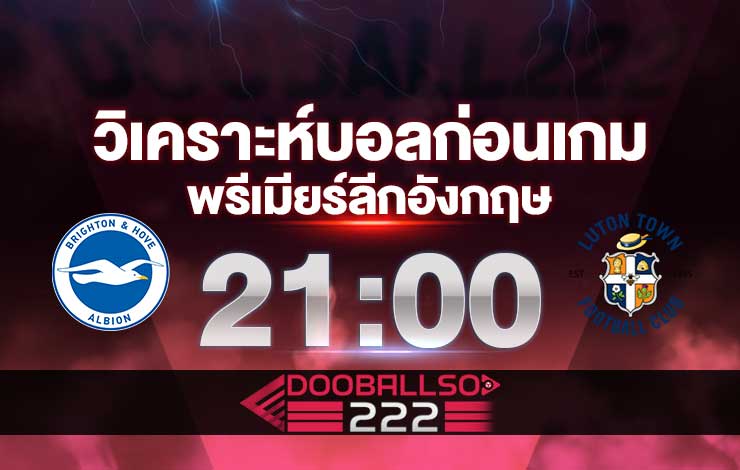 วิเคราะห์บอล พรีเมียร์ลีกอังกฤษ ไบรท์ตัน VS ลูตัน ทาวน์